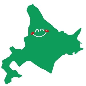 赤帽の北海道地図